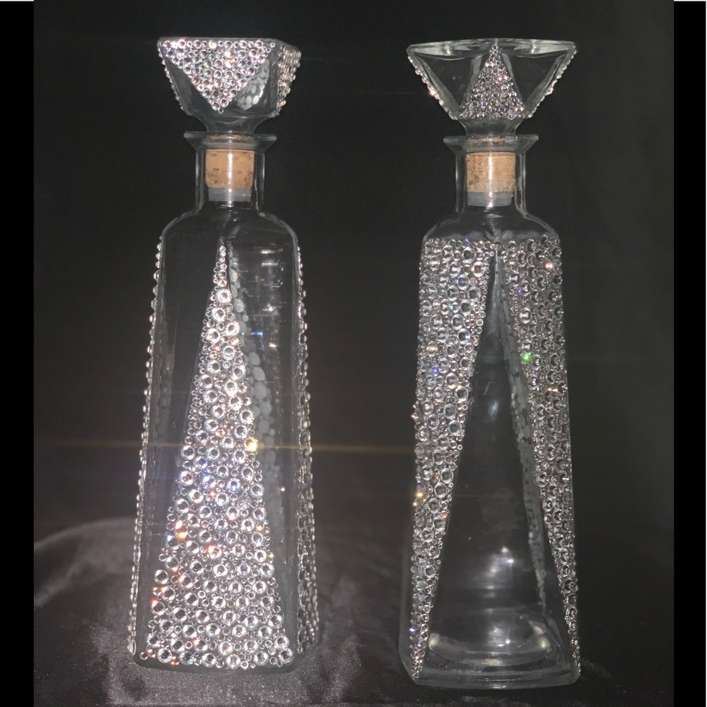 Custom made liquor bottle.